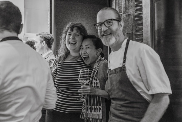 The team celebrating 3 Michelin Stars